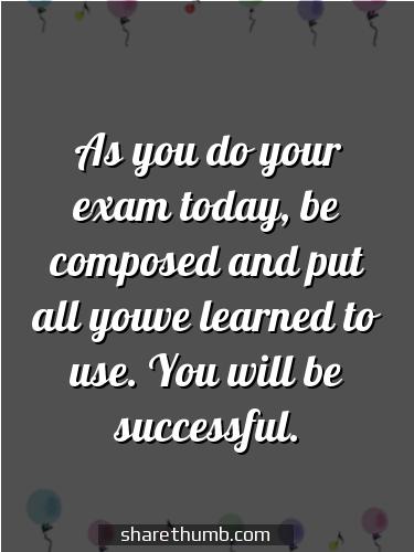 exam success wishes and prayers